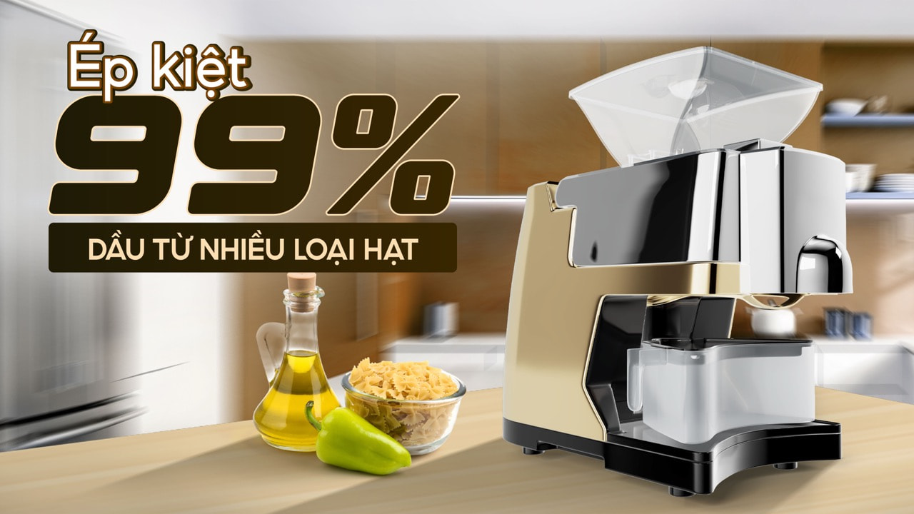 Máy ép dầu lạc HAKAWA HK-ED43 19 Máy ép dầu sạch hk ed43 có thể ép kiệt 99% dầu từ hạt