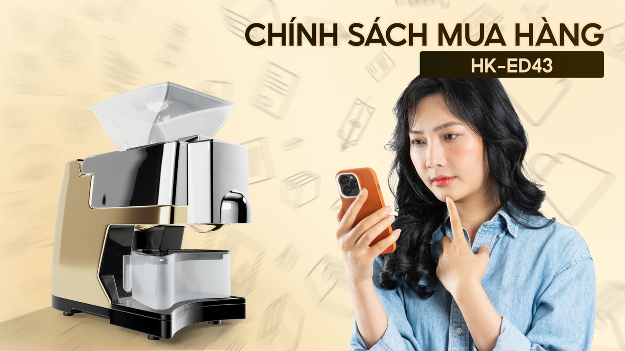 Máy ép dầu lạc HAKAWA HK-ED43 27 Chính sách mua hàng máy ép dầu lạc hakawa
