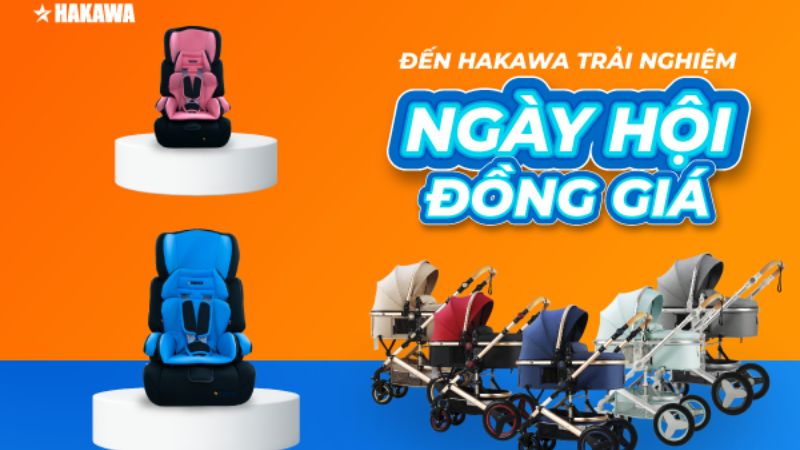 CHƯƠNG TRÌNH ĐỒNG GIÁ LẦN ĐẦU TIÊN TẠI HAKAWA 8 Đồng giá các sản phẩm dành riêng cho bé tại Hakawa