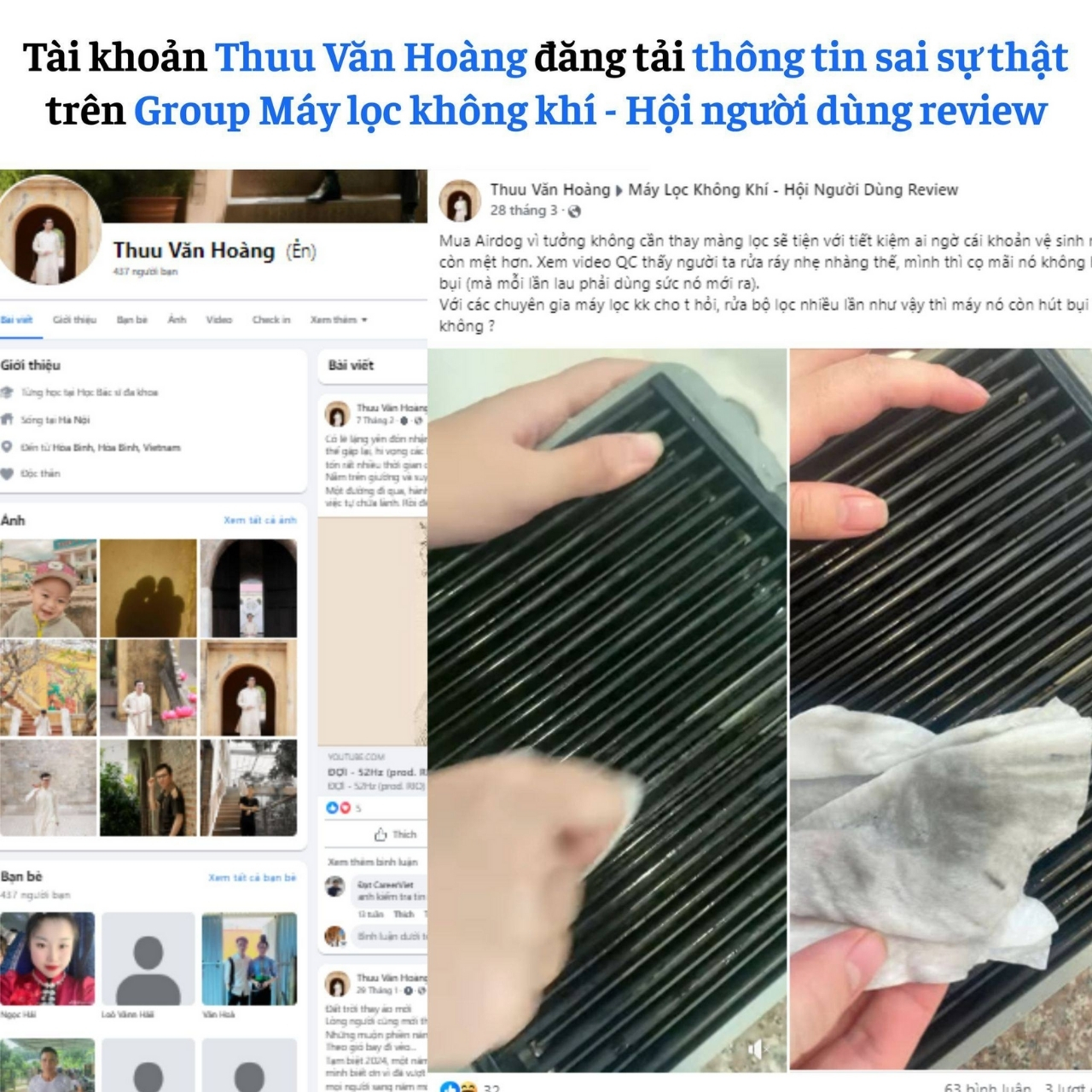 Cảnh báo giả mạo khách hàng Airdog lừa đảo người tiêu dùng 23 Khi nhận được thông tin đăng tải trên các hội nhóm, đã nhanh chóng liên hệ với khách hàng để xác minh tình trạng, giải đáp thắc mắc và hỗ trợ khắc phục kịp thời