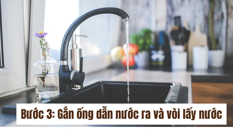 Cách lắp máy lọc nước tại nhà vô cùng đơn giản 15 Bước 3: Gắn ống dẫn nước ra