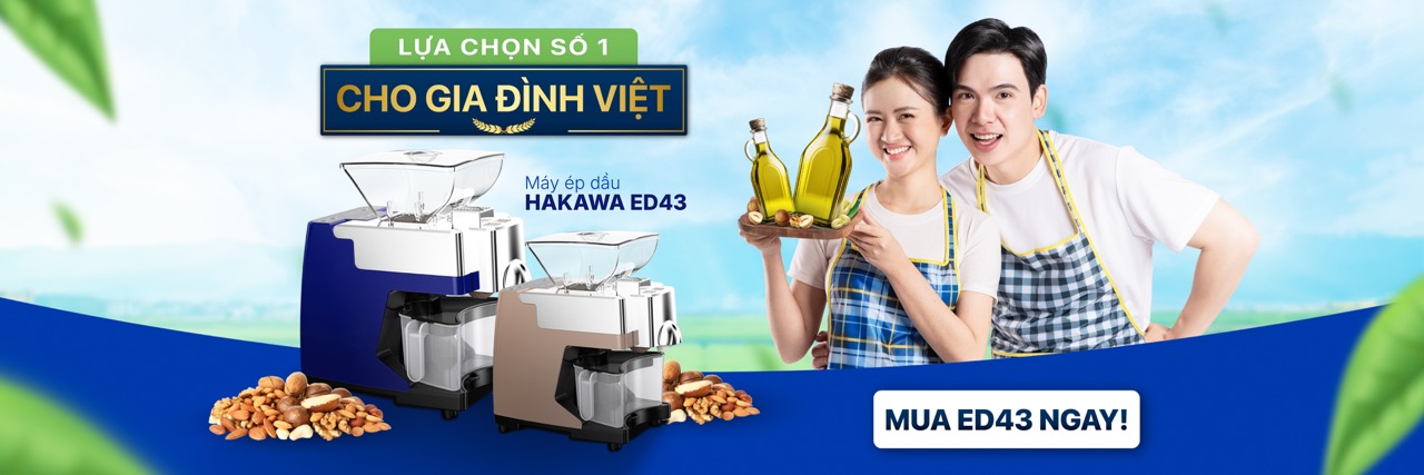 Máy ép dầu lạc Hakawa, ép dầu sạch cho gia đình Việt