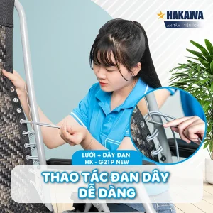 Bộ dây đan và lưới ghế xếp thư giãn HK-G21P New 13 Bộ dây đan và lưới ghế xếp thư giãn HK- G21P New
