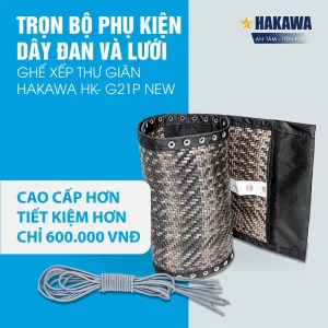 Bộ dây đan và lưới ghế xếp thư giãn HK-G21P New 9 Bộ dây đan và lưới ghế xếp thư giãn HK- G21P New