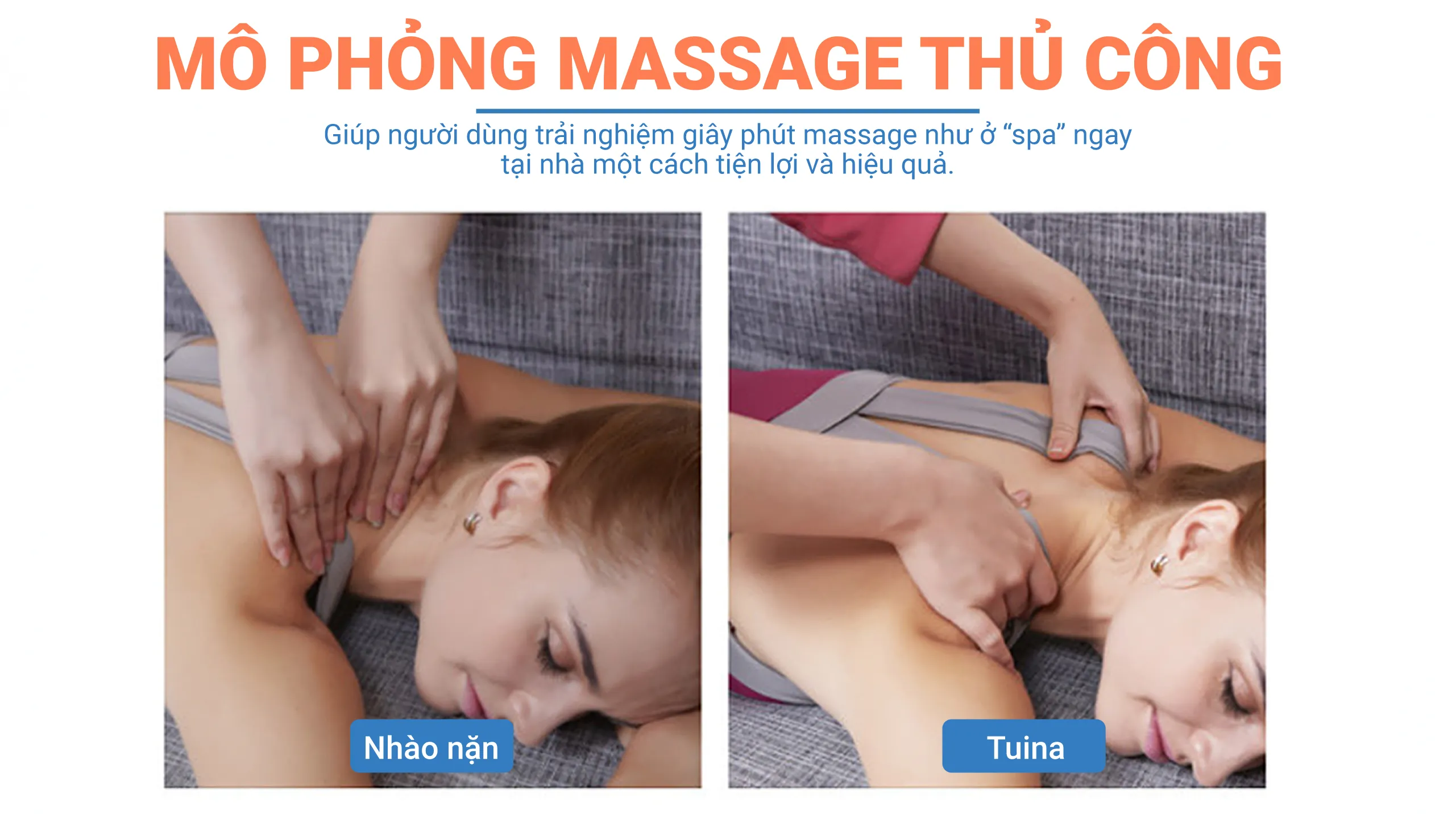 Gối massage Hakawa mô phỏng mát xa thủ công