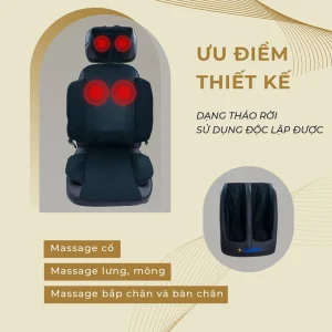 Nệm massage toàn thân HAKAWA HK-M9 5 Nệm massage toàn thân HAKAWA HK-M9