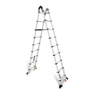Thang nhôm rút đôi chữ A HAKAWA HK-256 7 thang nhôm rút đôi chữ a Hakawa HK-256