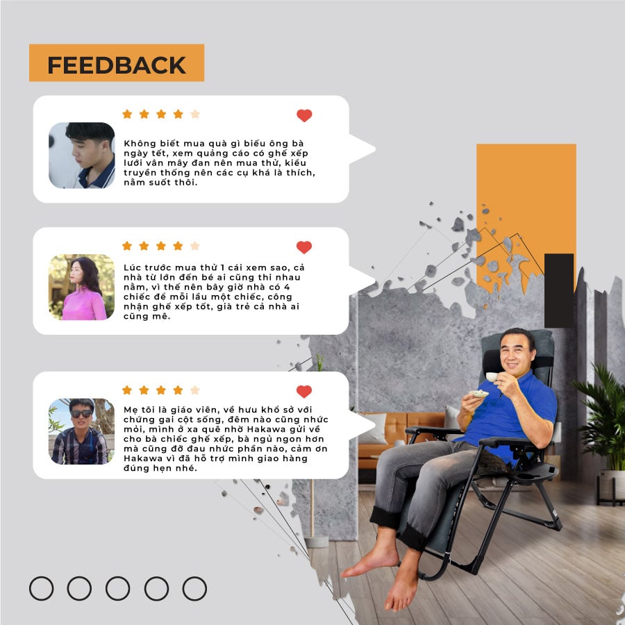 Một số feedback của khách hàng về ghế Hakawa HK-G22