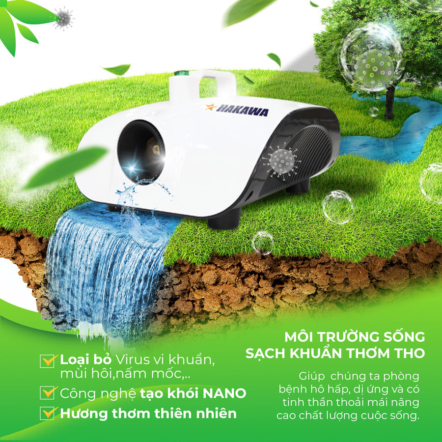 Máy khử mùi diệt khuẩn HAKAWA HK-2020KT 6 Máy khử mùi diệt khuẩn HAKAWA HK-2020KT góp phần tạo môi trường sống sạch khuẩn thơm tho