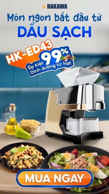 Máy ép dầu hakawa Hakawa Hk ED-43