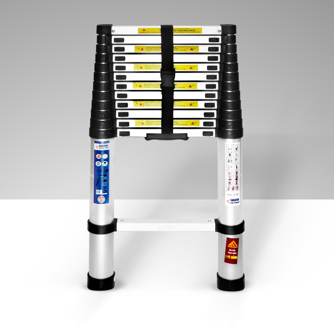 Thang nhôm rút đơn hakawa hk 138