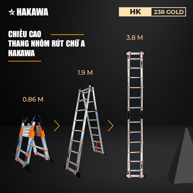 HK-238 Gold thiết kế thông minh, thay đổi chiều cao linh hoạt