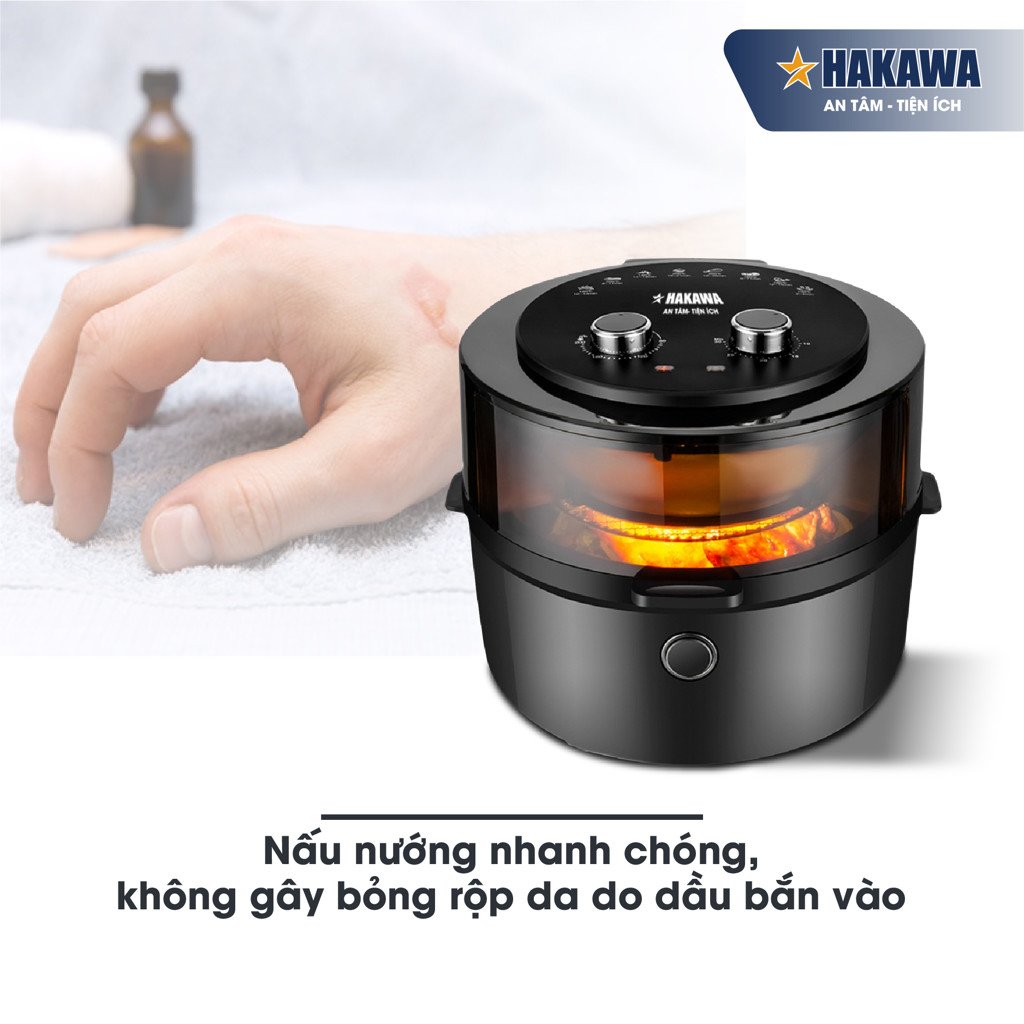 Nấu nướng nhanh chóng, không gây bỏng rộp da do dầu bắn vào