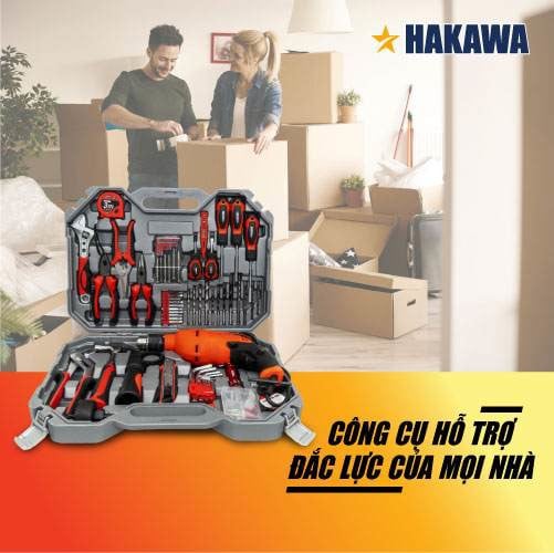 Bộ máy khoan đa năng 68 chi tiết HAKAWA HK-750 21 Bộ dụng cụ đa năng Hakawa có thể hỗ trợ sửa chữa đắc lực cho mọi công việc với nhiều đặc thù khác nhau
