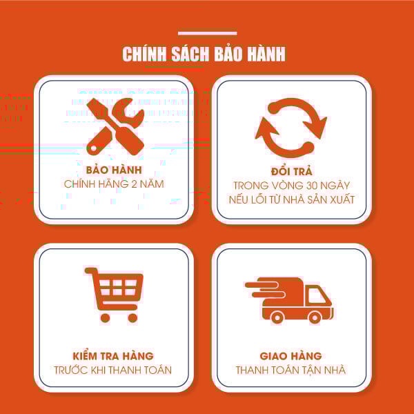 Chính sách bảo hàng khi mua bộ dụng cụ máy khoan đa năng 68 chi tiết Hakawa HK-750