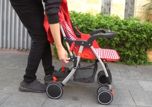 cách gấp xe đẩy