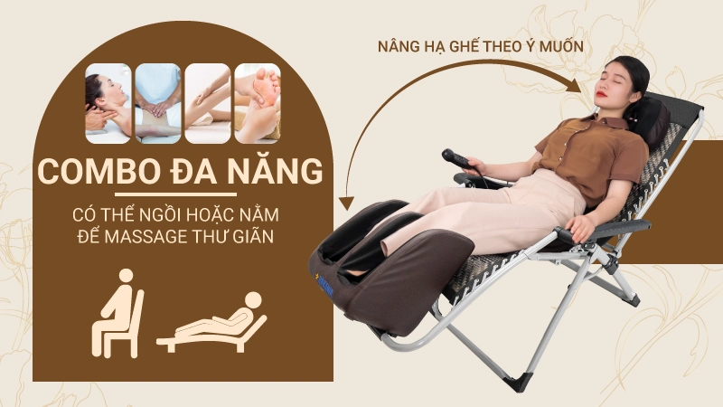 Combo massage toàn thân HAKAWA (HK-M11+G21PNEW) 6 Combo đa năng