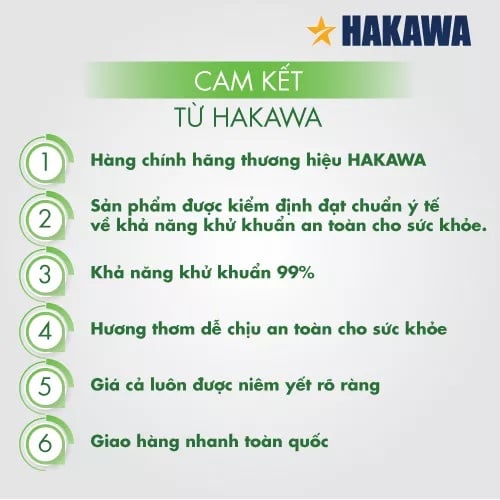 Dung dịch khử khuẩn nano bạc hà hàng VIỆT NAM (1 Lít) 9 HAKAWA mang đến sản phẩm chất lượng với nhiều giá trị sức khỏe cho người tiêu dùng