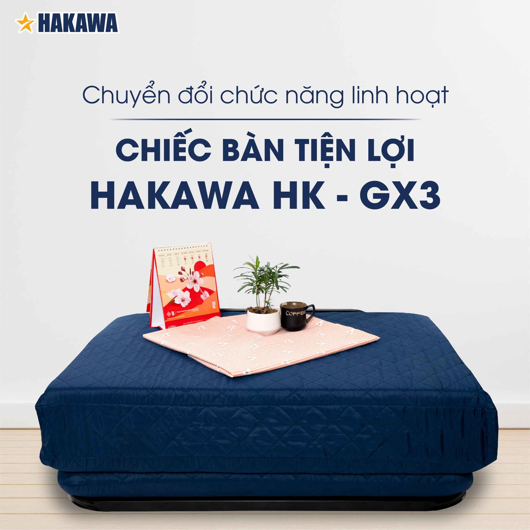 Một chiếc bàn xinh xắn được chuyển đối từ chiếc giường gấp HAKAWA