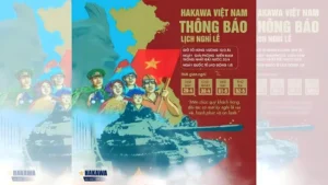 Hakawa thông báo lịch nghĩ lễ 30/04 và 01/05