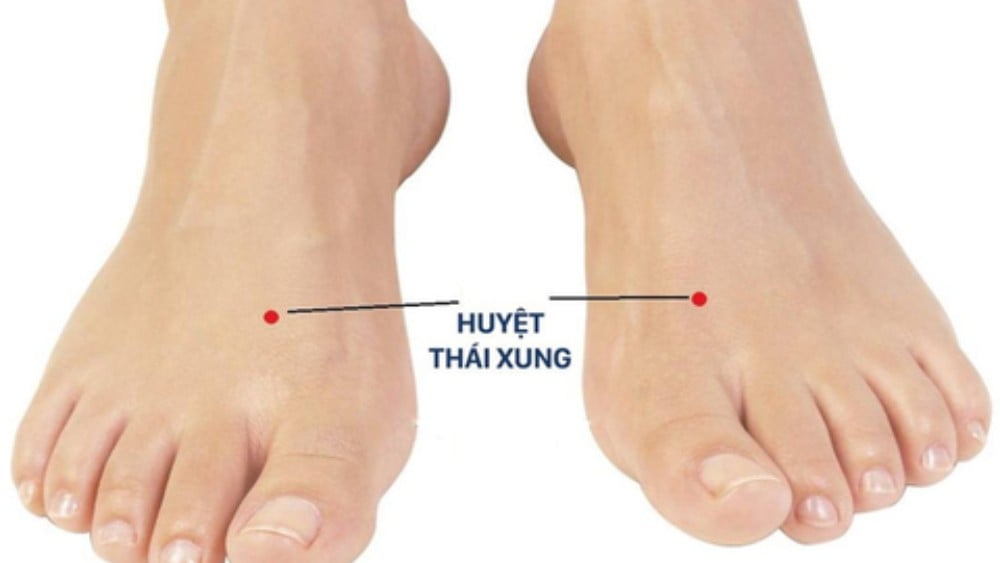 Huyệt lòng bàn chân và bí quyết massage bấm huyệt 24 Huyệt thái xung