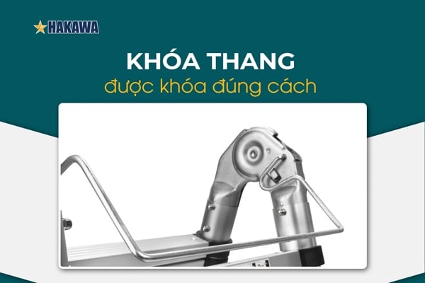 Khóa thang được khóa đúng cách