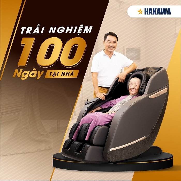 trải nghiệm ghế massage hakawa miễn phí