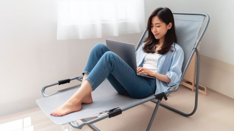 Kích thước ghế xếp thư giãn chuẩn cho từng đối tượng 20 Kích thước ghế gấp để làm việc