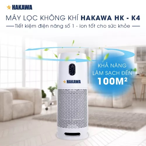 Máy lọc không khí HAKAWA tiết kiệm điện năng cho gia đình bạn