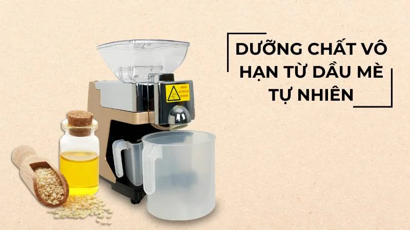 Ngậm dầu mè có tác dụng gì? Có tốt hay không? 30 Nên súc miệng dầu mè nguyên chất tự ép bằng máy tại nhà