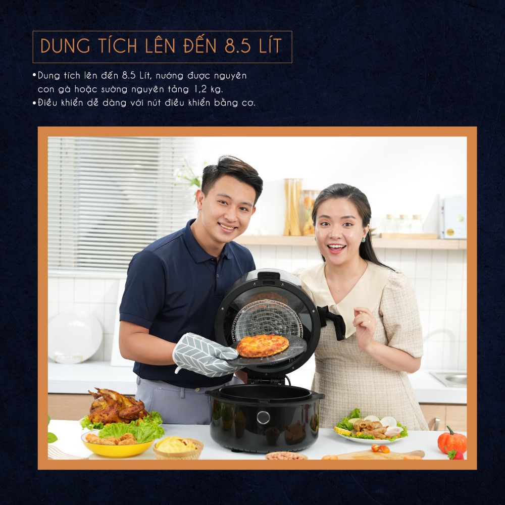 Nồi chiên không dầu 8 lít HAKAWA HK-AF8L 11 Dung tích lên đến 8 Lít