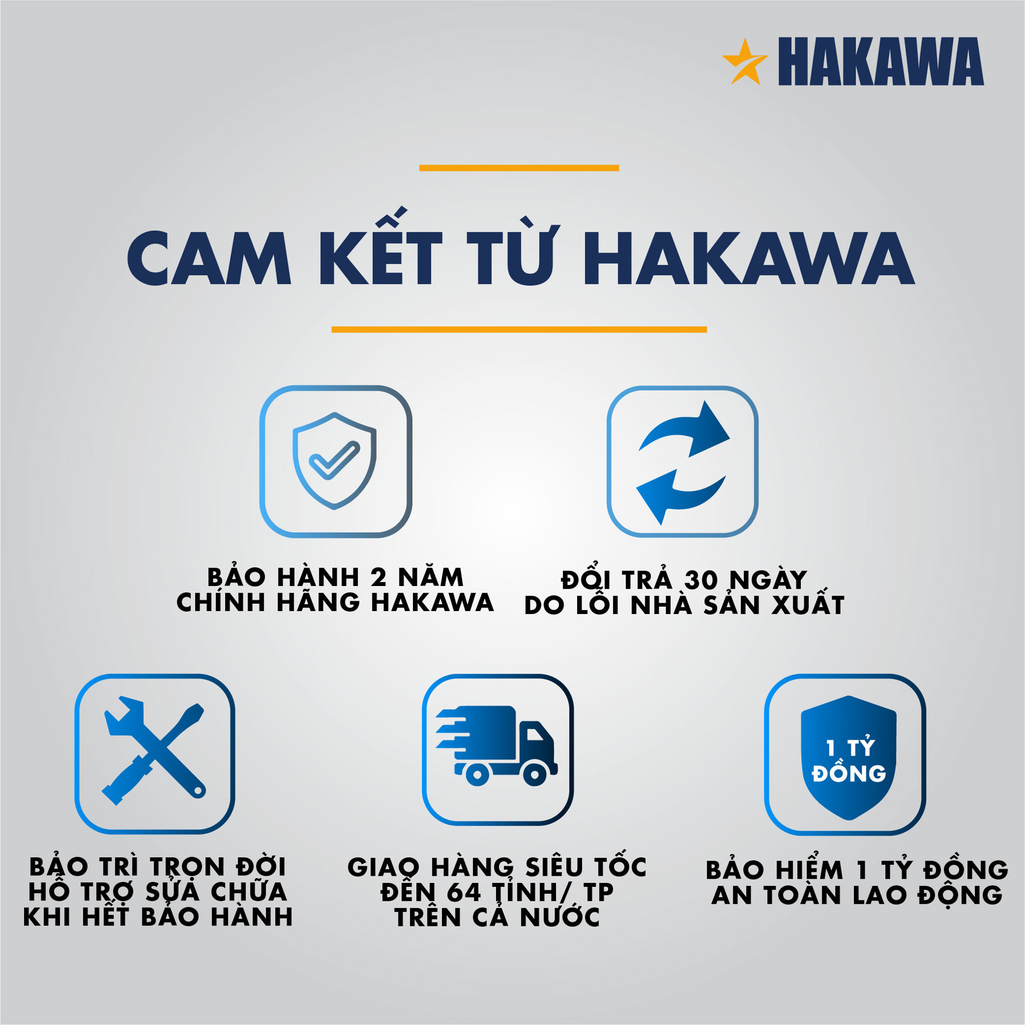 Thang nhôm ghế 5 bậc HAKAWA HK-005 9 Chính sách mua hàng tại HAKAWA