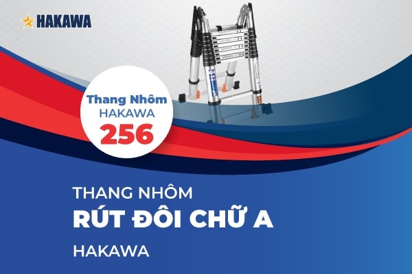 Thang nhôm rút đôi Hakawa HK-256