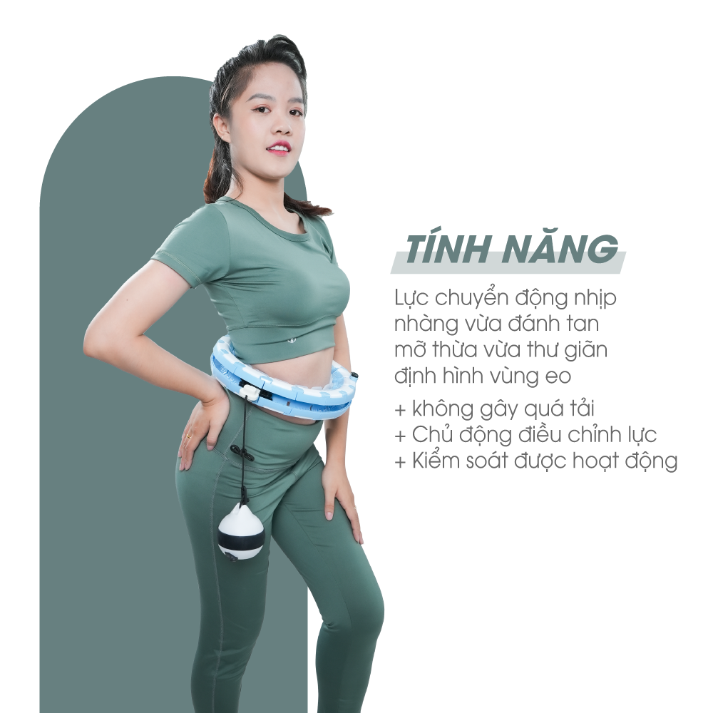 Vòng lắc eo HULA HOOP HAKAWA HK-V56 12 Vòng eo Hula Hoop Hakawa chuyển động nhịp nhàng vừa đánh tan mỡ bụng vừa thư giãn định hình vòng eo.
