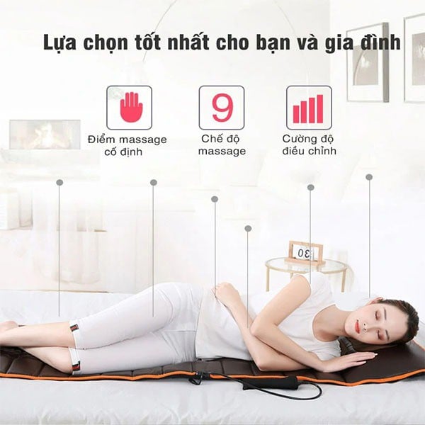 Thảm massage toàn thân HAKAWA HK-D44 12 Thảm massage toàn thân Hakawa HK_D44