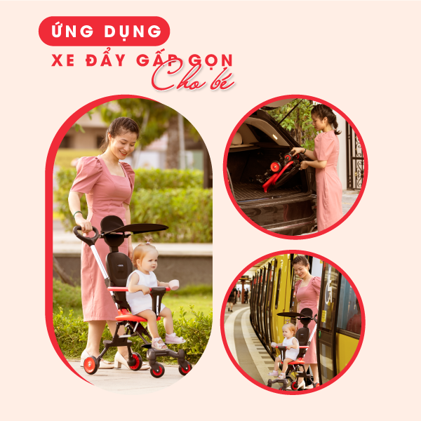 Xe đẩy gấp gọn cho bé HAKAWA HK-B07 17 Những ứng dụng xe đẩy gấp gọn cho bé trong đời sống