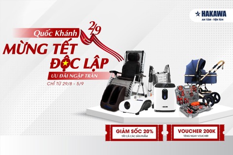 Hakawa Việt Nam Mừng Tết Độc Lập 2-9 Ưu Đãi Ngập Tràn