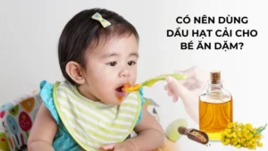 Có nên dùng dầu hạt cải cho bé ăn dăm không?