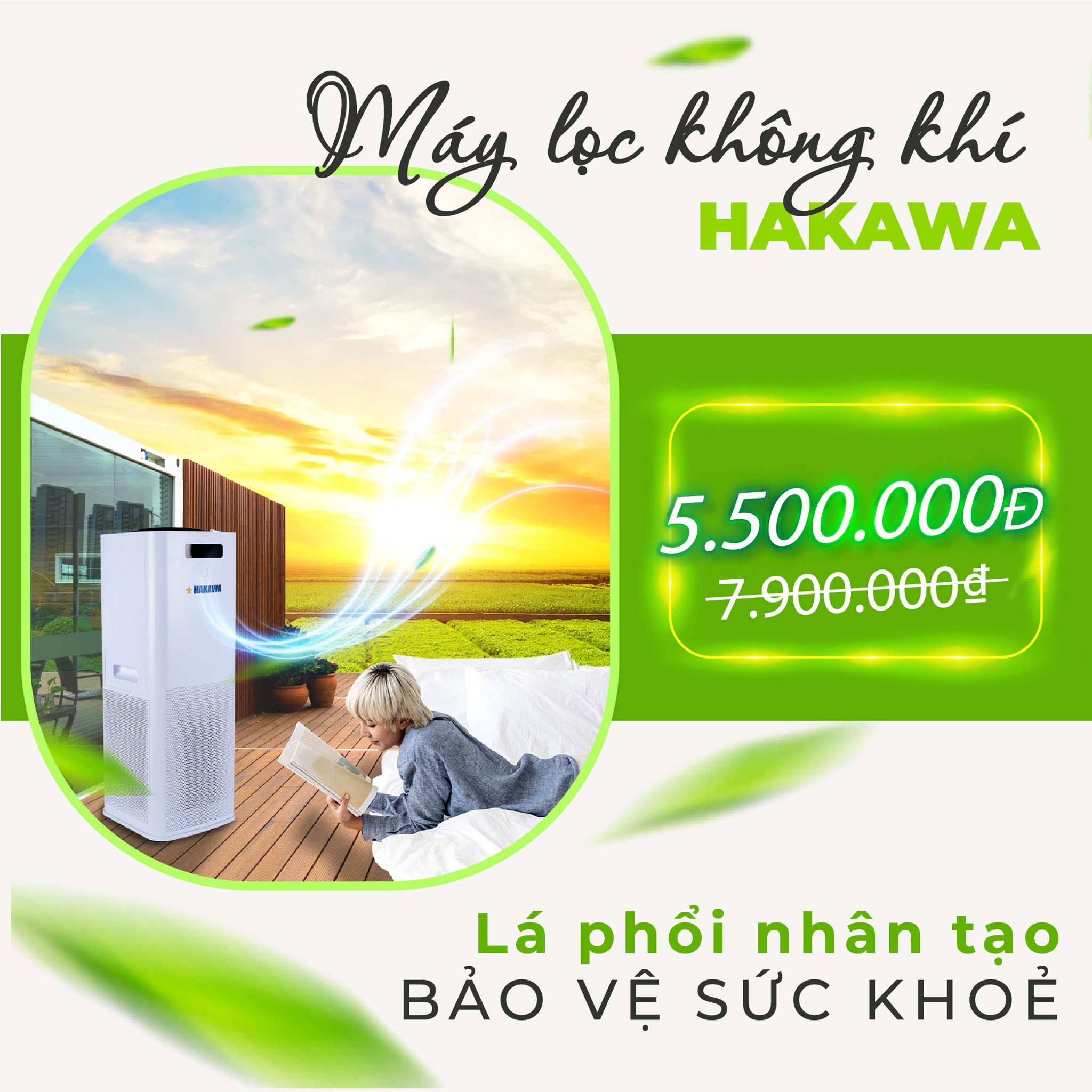 Máy lọc không khí HAKAWA HK-K3 8 Máy lọc không khí Hakawa HK-K3 lá phổi nhân tạo bảo vệ sức khoẻ, giá chỉ còn 5.500.000 đồng