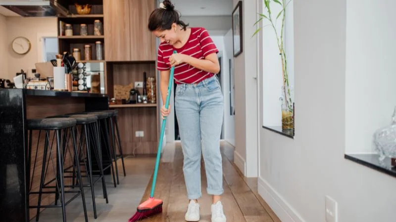 Cách diệt chuột bằng nước rửa bát với mì tôm và xi măng 12 Nên dùng máy hút bụi hoặc tự quét dọn nhà cửa sạch sẽ để đuổi chuột
