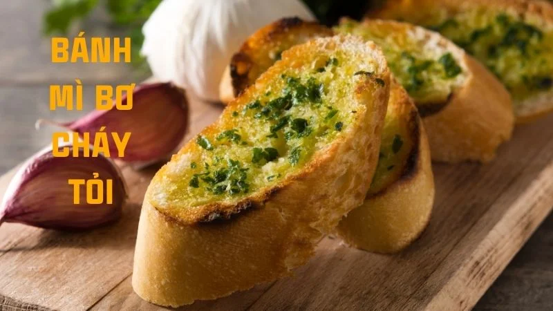 Cách sử dụng nồi chiên không dầu khi mới mua về 29 Bánh mì bơ cháy tỏi