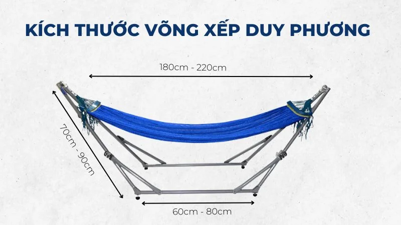 Kích thước võng xếp các loại, cập nhật mới nhất 2024 23 Kích thước võng xếp Duy Phương