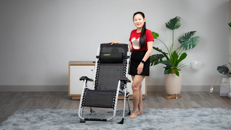 Ghế xếp thư giãn Cadati C-03 màu đen 10 Hướng dẫn sử dụng ghế xếp thư giãn Cadati C-03