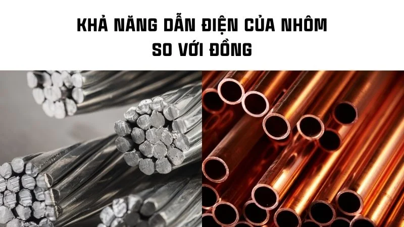 Nhôm có dẫn điện không? Giải đáp từ A đến Z chi tiết nhất 10 Khả năng dẫn điện của nhôm so với đồng.
