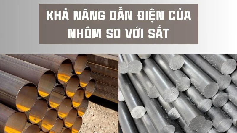 Nhôm có dẫn điện không? Giải đáp từ A đến Z chi tiết nhất 11 Khả năng dẫn điện của nhôm so với sắt
