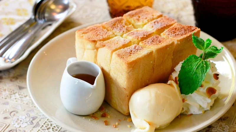 8 cách làm bánh mì bằng nồi chiên không dầu thơm ngon giòn rụm 17 Làm bánh mì nướng mật ong bằng nồi chiên không dầu