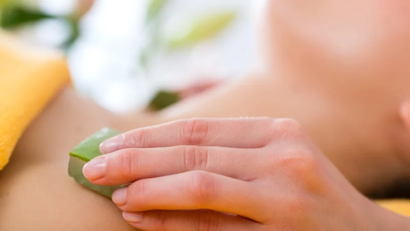 12 cách massage ngực tăng số đo vòng 1 đơn giản tại nhà 24 Massage bằng gel Aloe Vera