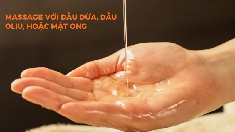 12 cách massage ngực tăng số đo vòng 1 đơn giản tại nhà 22 Massage với dầu dừa, dầu oliu, hoặc mật ong