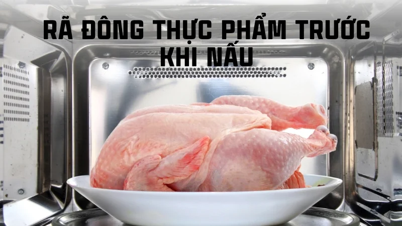 Nồi chiên không dầu có tốn điện không? Cách sài tiết kiệm 11 Bạn nên rã đông thực phẩm trước khi nấu để tiết kiệm điện năng