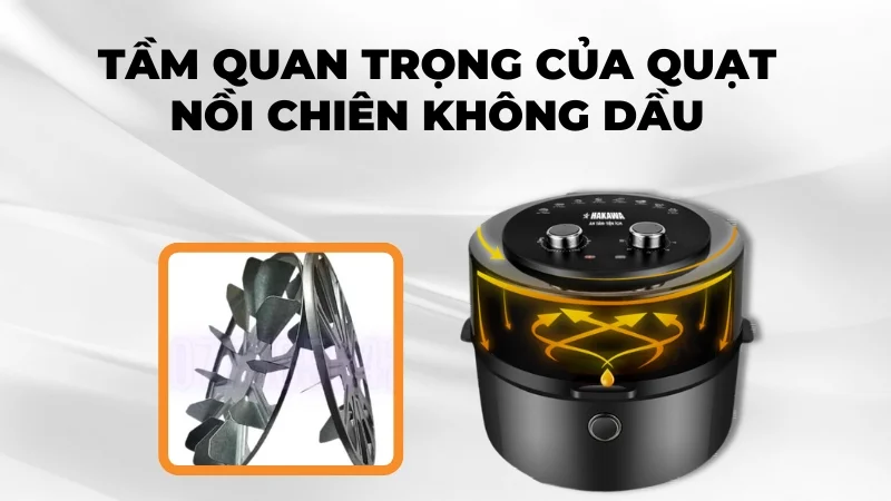 Cách tự sửa quạt nồi chiên không dầu không chạy ngay tại nhà 9 Tầm quan trọng của quạt nồi chiên không dầu